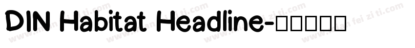 DIN Habitat Headline字体转换